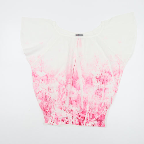 Lipsy Women's Pink Floral Top Size 10