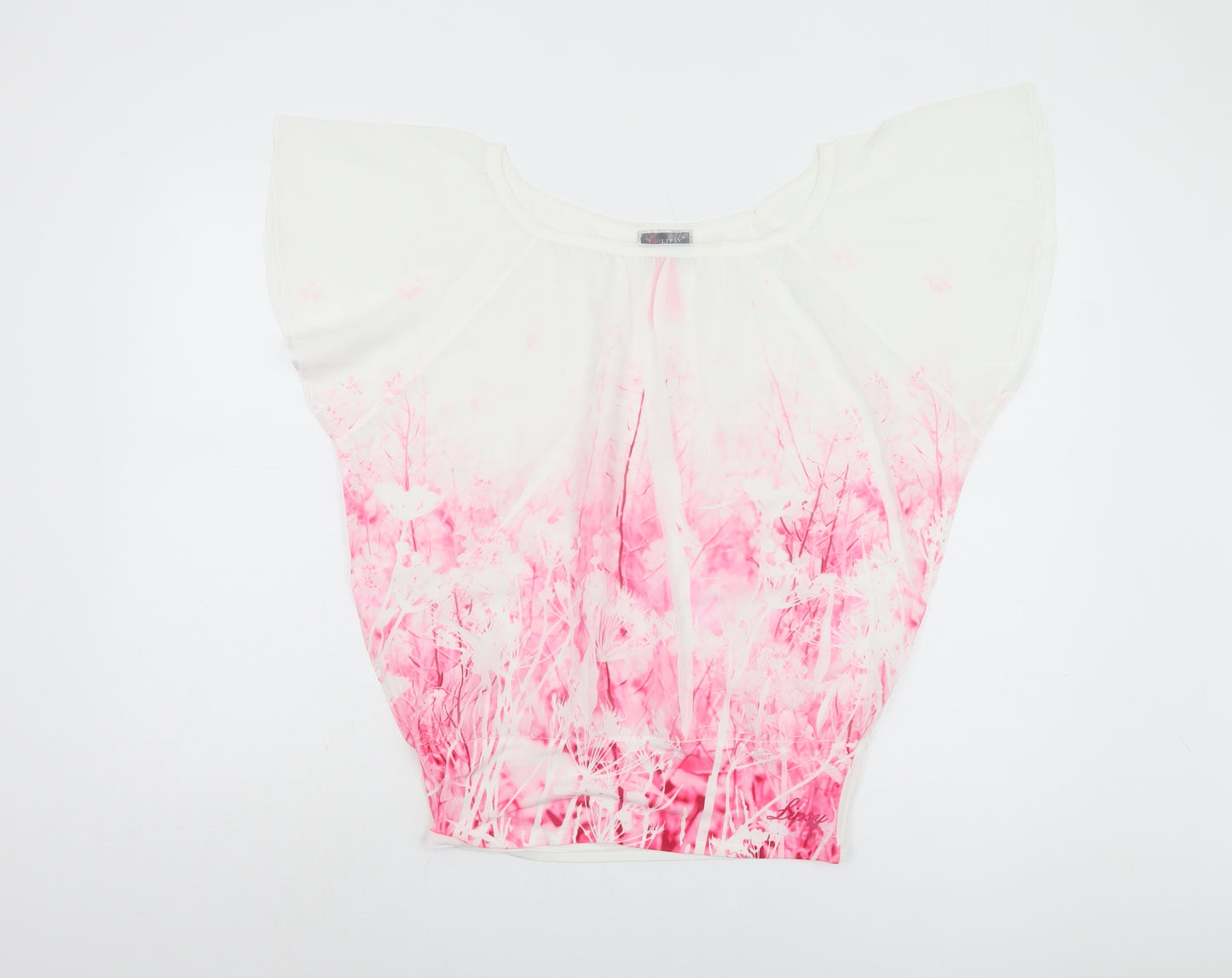 Lipsy Women's Pink Floral Top Size 10