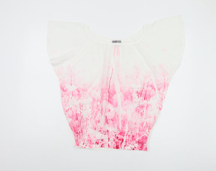 Lipsy Women's Pink Floral Top Size 10