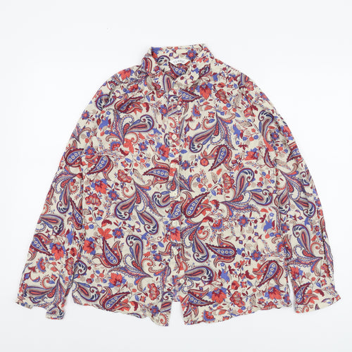 Marks and Spencer Women's Multicoloured Paisley Shirt