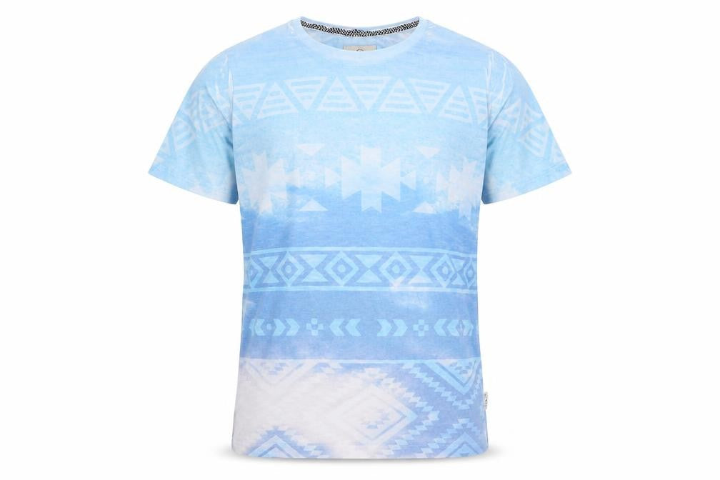 SoulCal Men's Blue Geometric Print T-Shirt Size L