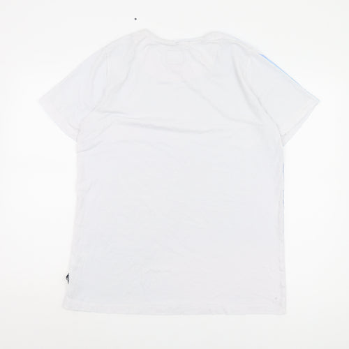 SoulCal Men's Blue Geometric Print T-Shirt Size L