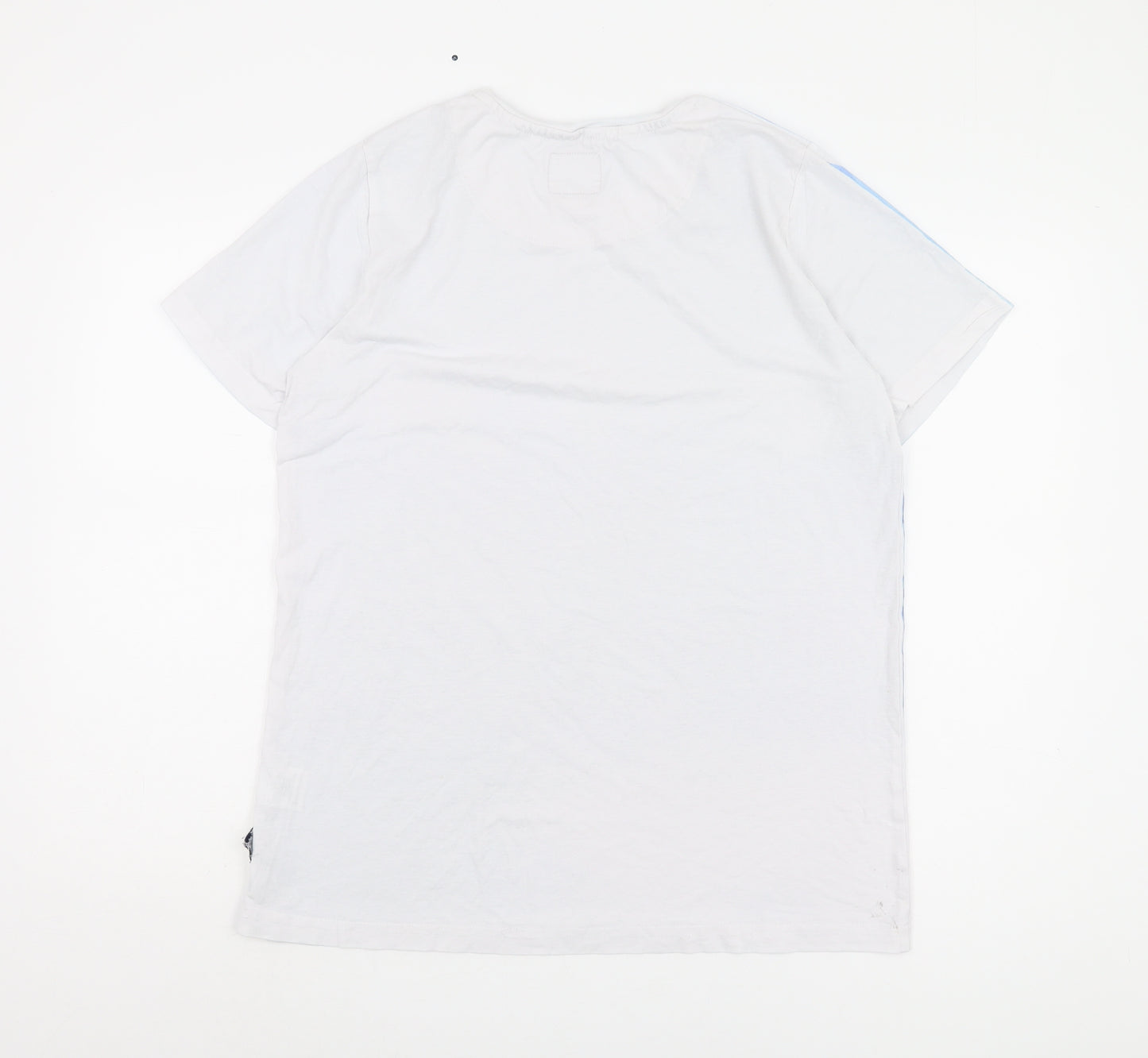 SoulCal Men's Blue Geometric Print T-Shirt Size L