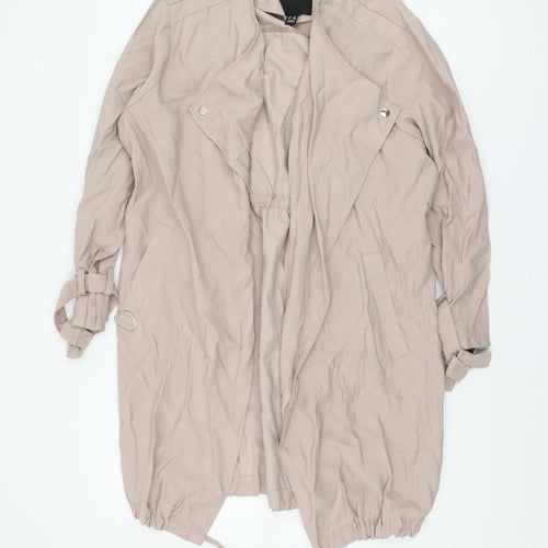 New Look Women's Beige 8 Mid-Length Jacket