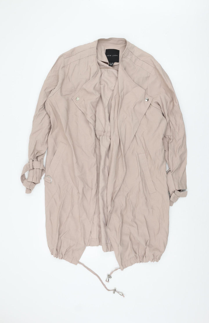 New Look Women's Beige 8 Mid-Length Jacket