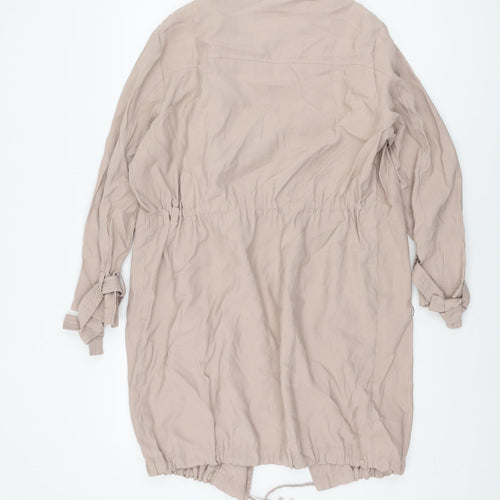 New Look Women's Beige 8 Mid-Length Jacket