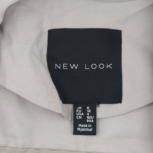 New Look Women's Beige 8 Mid-Length Jacket
