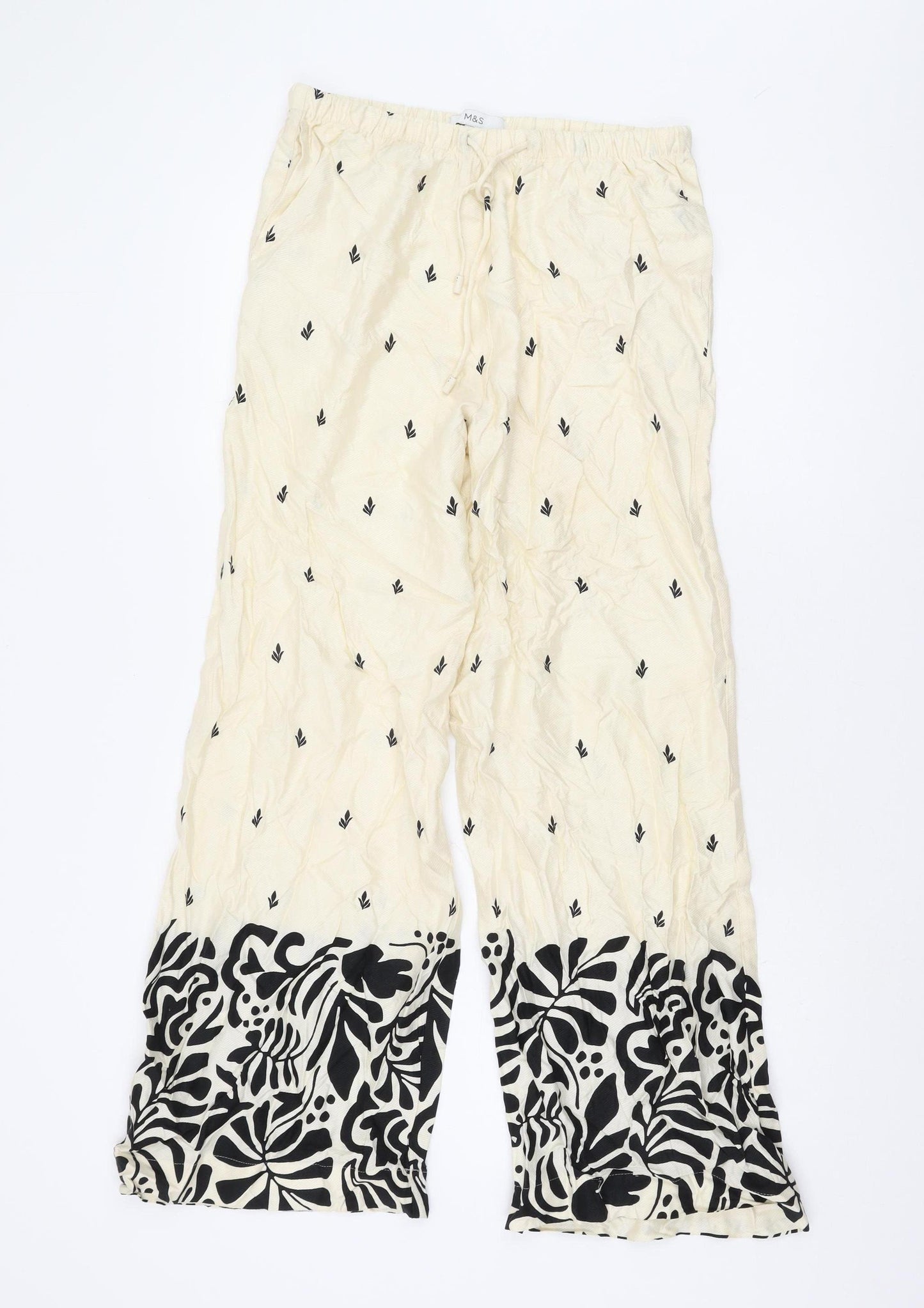 Marks and Spencer Women's Ivory Trousers Size 18