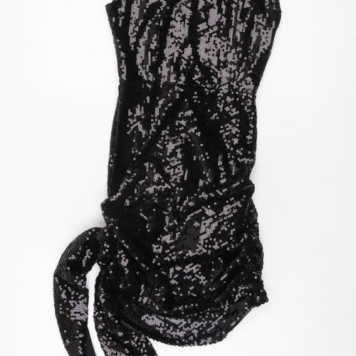 Femme Luxe Women's Black Sequin Dress Size 6