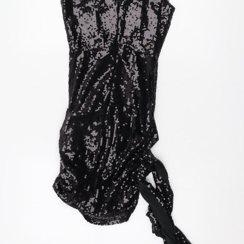 Femme Luxe Women's Black Sequin Dress Size 6