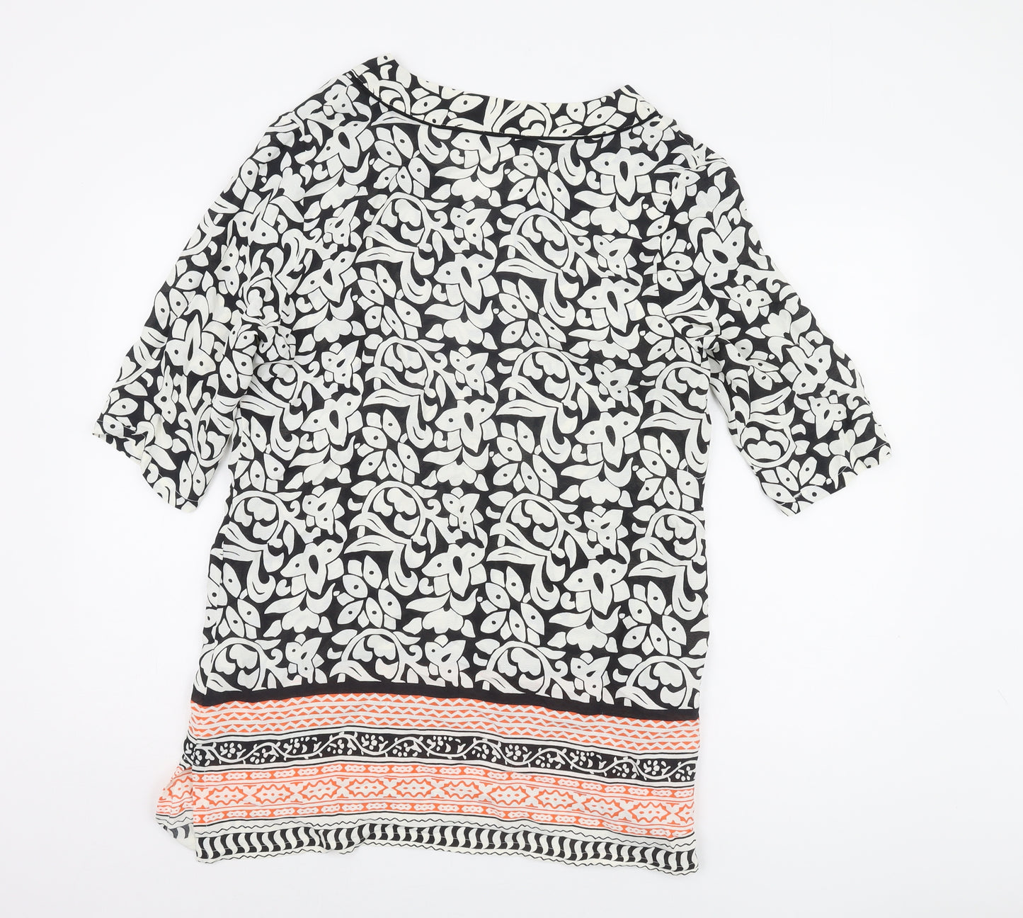 Pomodoro Women's Multicoloured Floral Tunic Blouse Size 14