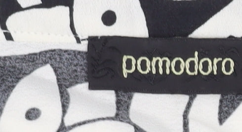 Pomodoro Women's Multicoloured Floral Tunic Blouse Size 14