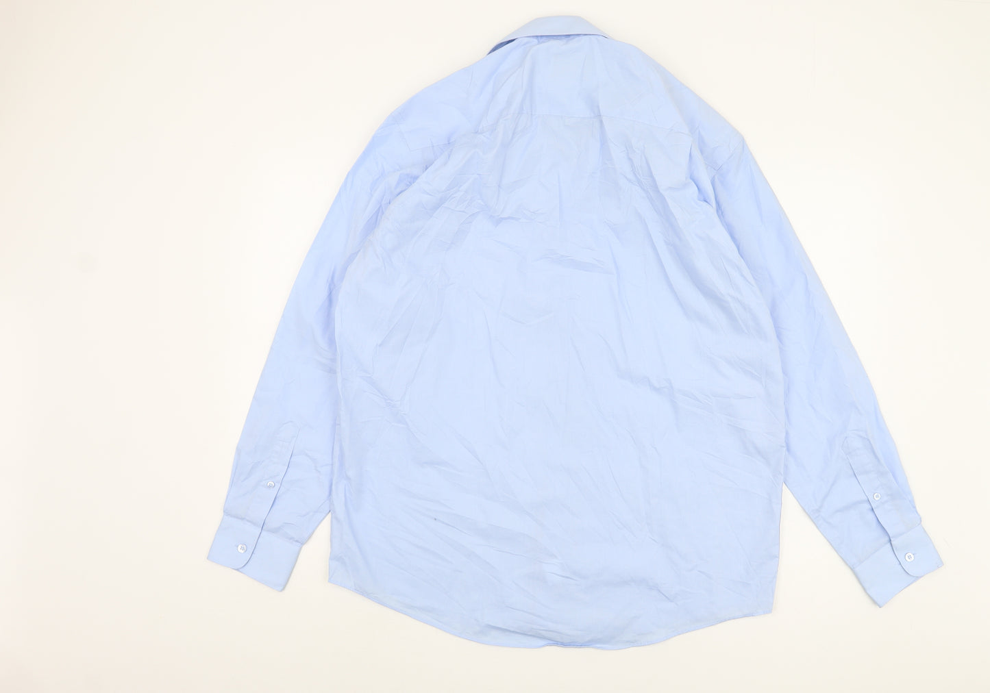 Fellini Men's Blue Button-Up Shirt, Long Sleeve