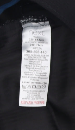 Next Men's Black 32 Waist Trousers - Excellent Condition