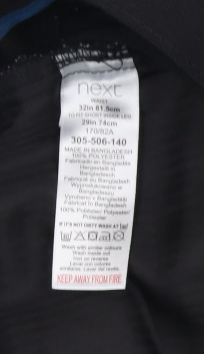 Next Men's Black 32 Waist Trousers - Excellent Condition