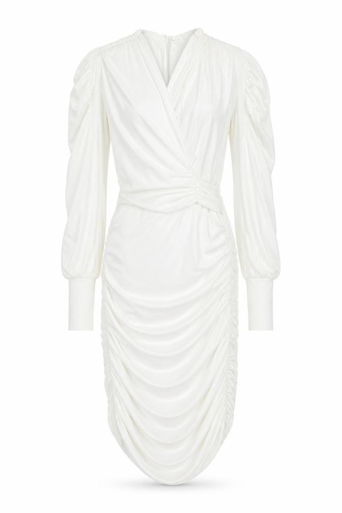 Front view of River Island Women Ivory Bodycon Dress, size 8