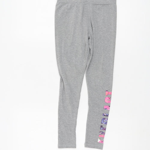 Everlast Girls Grey Leggings 7-8 Years Elastic Waist