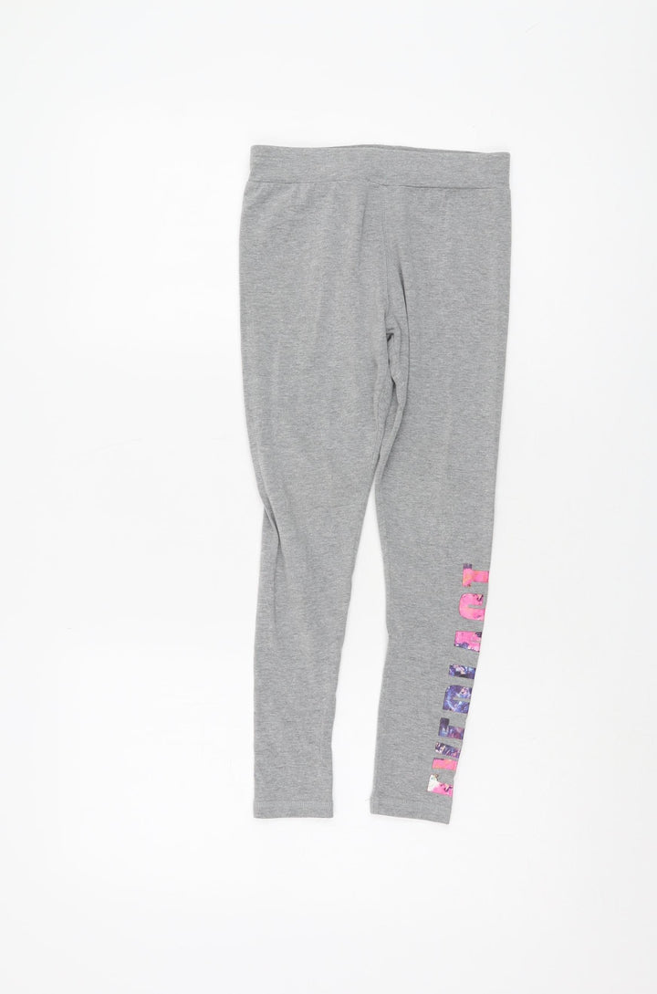 Everlast Girls Grey Leggings 7-8 Years Elastic Waist