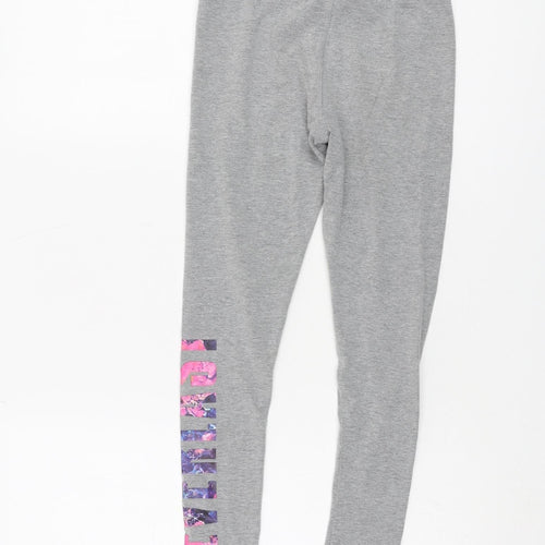 Everlast Girls Grey Leggings 7-8 Years Elastic Waist