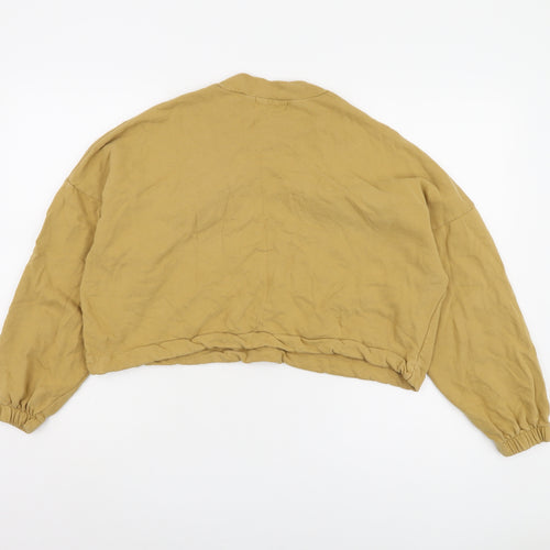 Pull & Bear Women’s Beige Pullover Sweatshirt, Size M