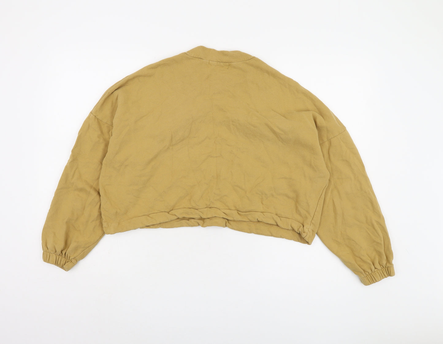 Pull & Bear Women’s Beige Pullover Sweatshirt, Size M