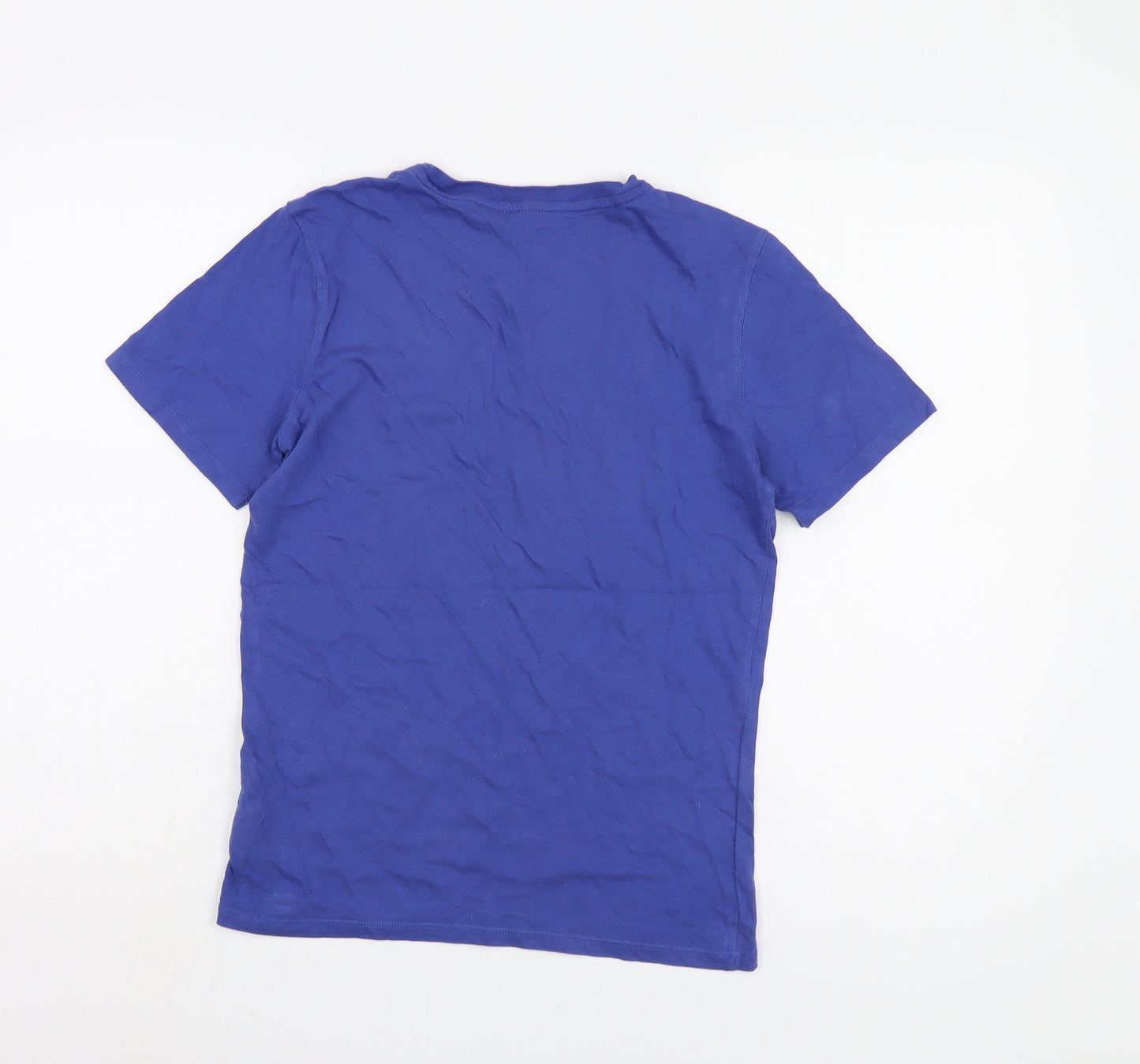 Calvin Klein Boys Blue T-Shirt, Size 12-13 Years, Logo Accent