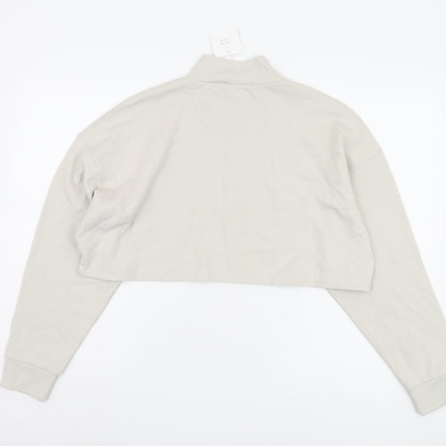 Zara Womens Beige Cropped Jacket Size 2 Casual