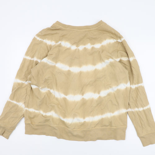 Marks and Spencer Women's Beige Tie-Dye Sweatshirt Size 20