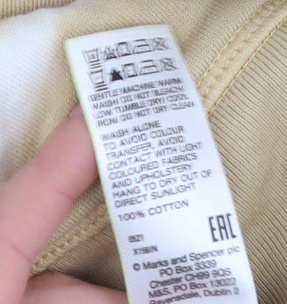 Marks and Spencer Women's Beige Tie-Dye Sweatshirt Size 20