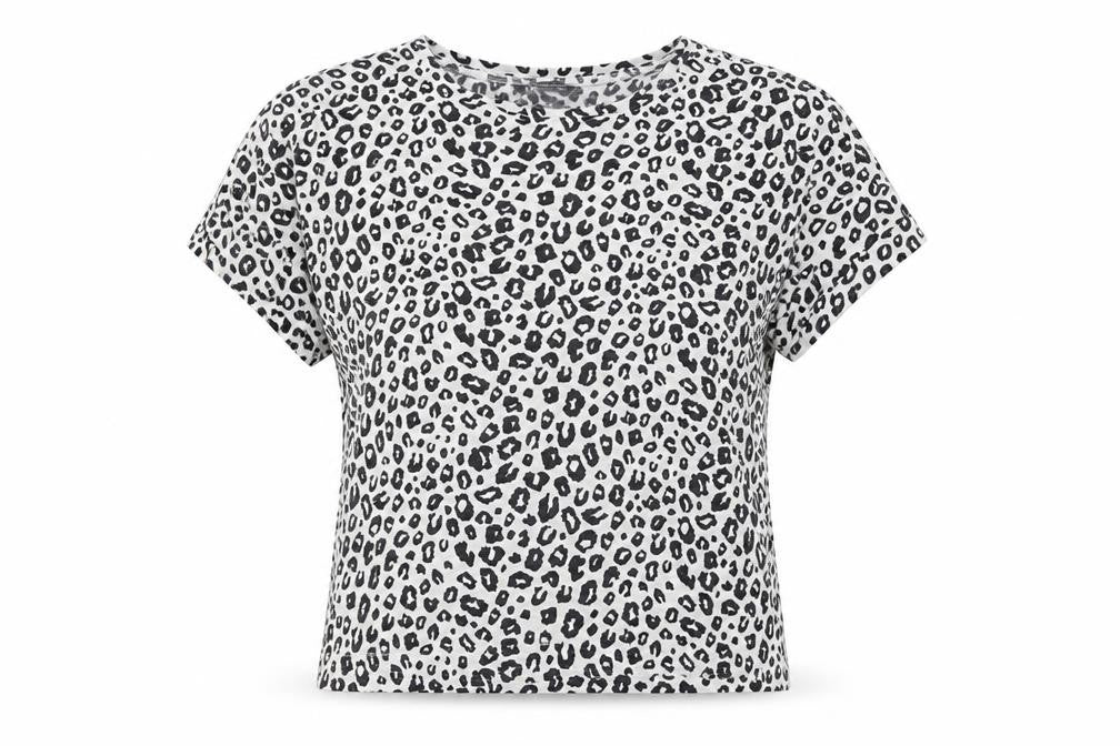 Marks and Spencer Women's Black Animal Print T-Shirt