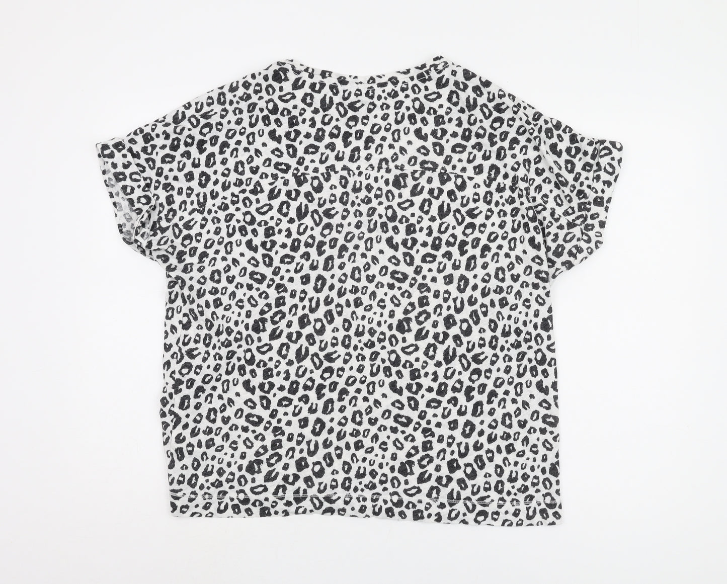 Marks and Spencer Women's Black Animal Print T-Shirt