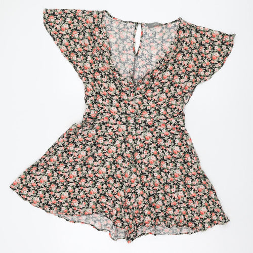 Oasis Women’s Multicoloured Floral Playsuit Size 12