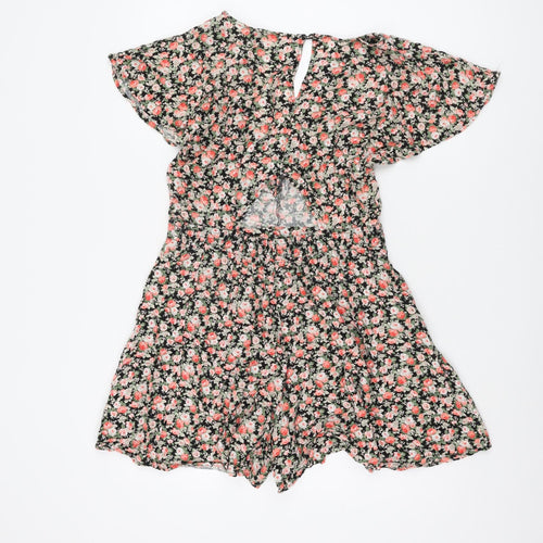 Oasis Women’s Multicoloured Floral Playsuit Size 12