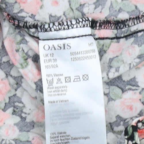 Oasis Women’s Multicoloured Floral Playsuit Size 12