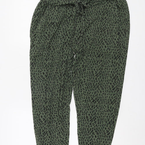 Hush Women's Green Animal Print Joggers Size 16