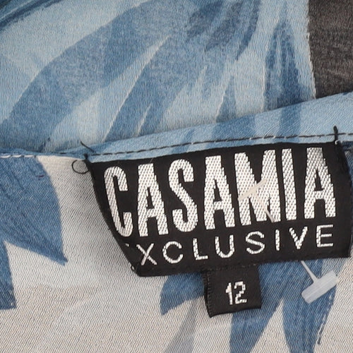 CASAMIA XCLUSIVE Women's Blue Floral Dress Size 12