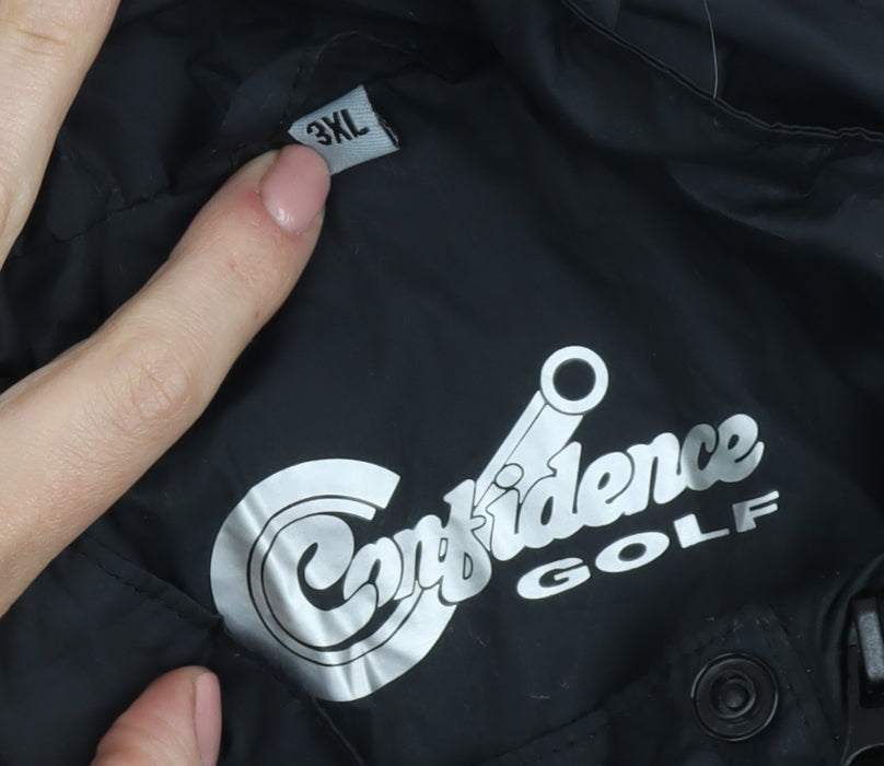Confidence Men's Black 3XL Windbreaker Jacket