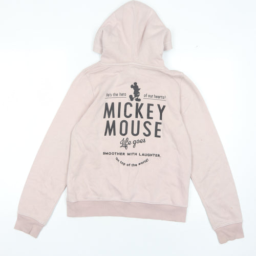 H&M Pink Girls' Disney Hoodie, 12-13 Years, Cartoon Pullover