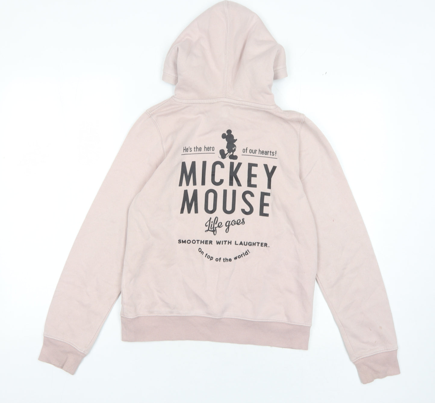 H&M Pink Girls' Disney Hoodie, 12-13 Years, Cartoon Pullover