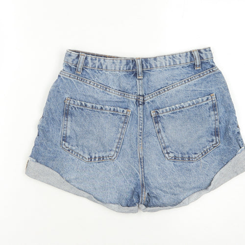 Zara Women's Blue Denim Shorts Size 10 - Chic Essential