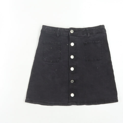 Black &Denim Girls Denim Skirt, Age 11-12 Years, A-Line Style
