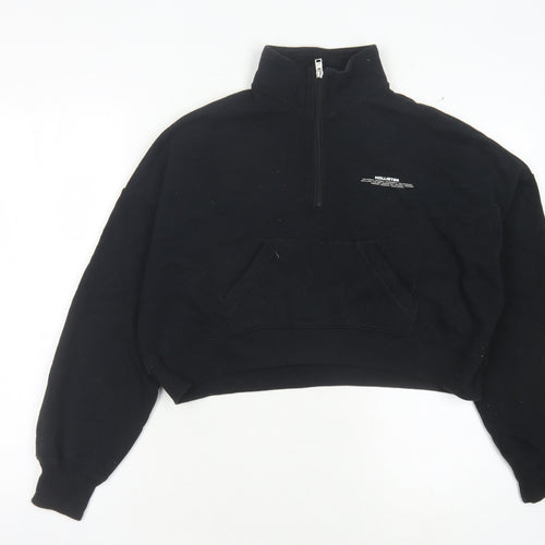 Hollister Women's Black XS Pullover Logo Sweatshirt