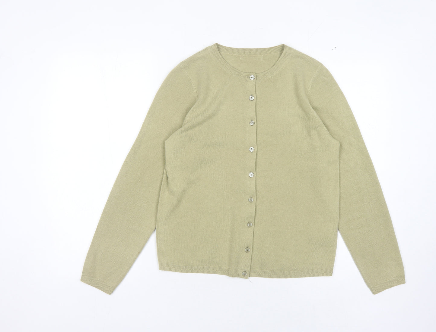 Marks and Spencer Women's Green Cardigan Size 10