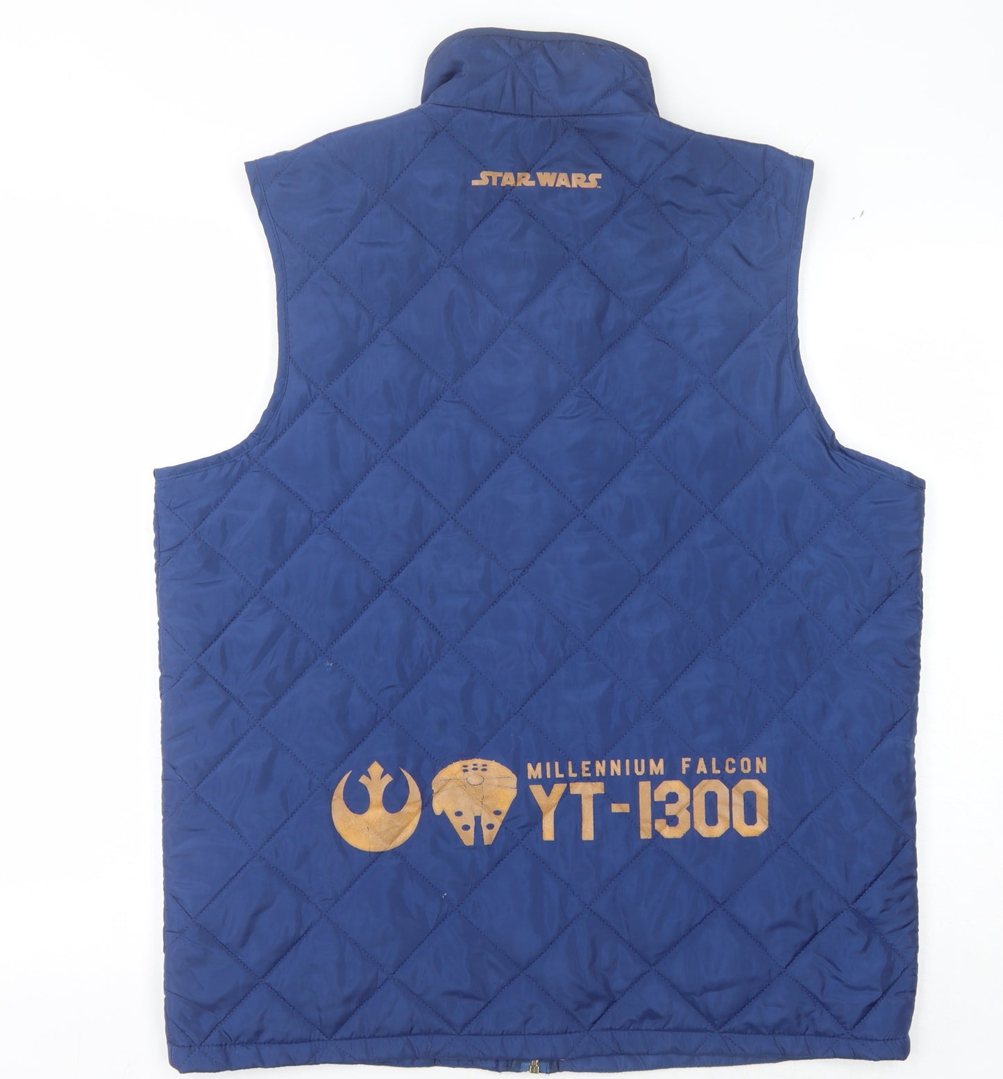 Star Wars Men's Blue Quilted Waistcoat M