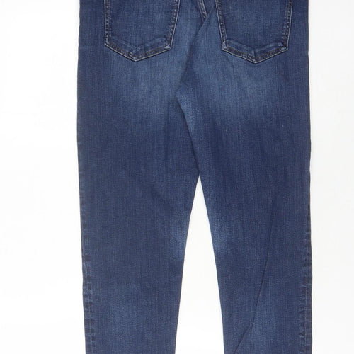 Marks and Spencer Women's Blue Relaxed Slim Jeans Size 12