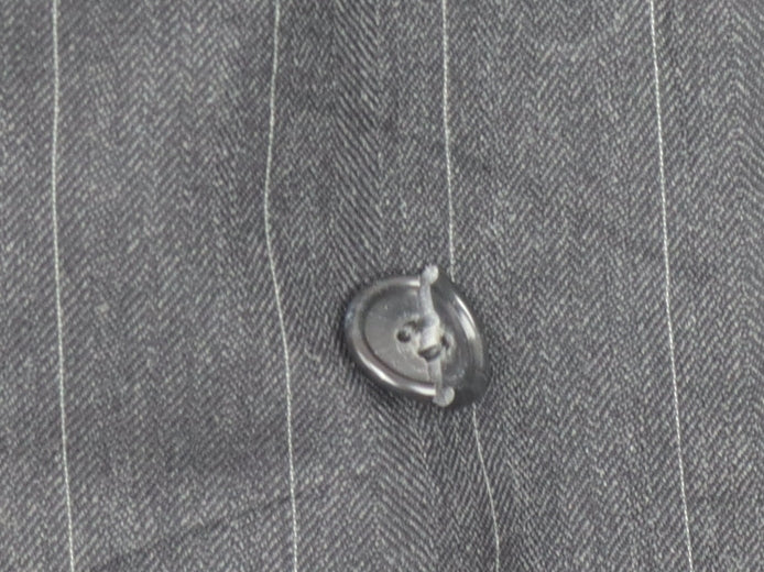 Christian Dior Men's Grey Wool Blazer, Size 42S Striped