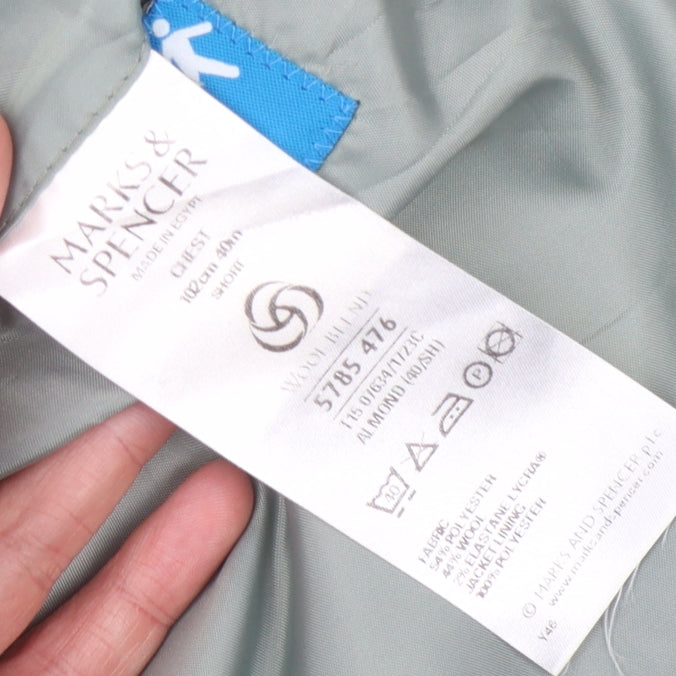 Marks and Spencer Beige Men's Blazer Size 40 Short Jacket