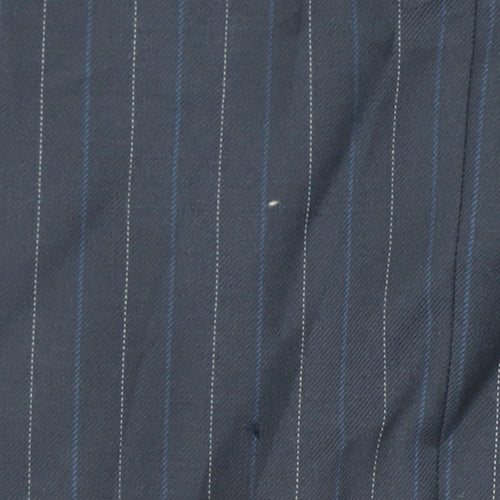 Marks and Spencer Men's Navy Striped Suit Jacket 40L