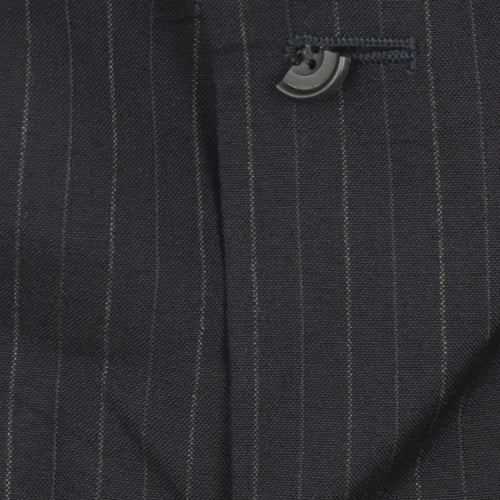 DAKS Men's Blue Striped Suit Jacket Size 40S