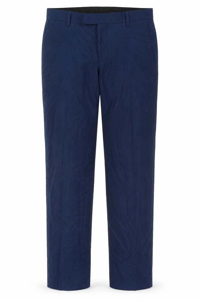 Front view of Men's Blue Dress Pants, size 30, Regular Fit